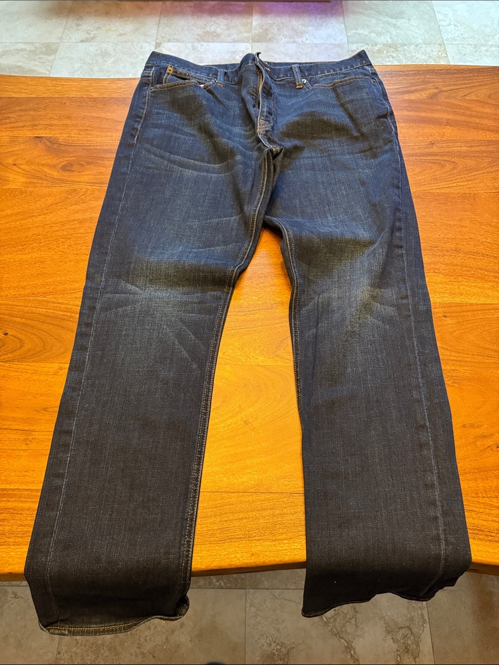 J. Crew Men's Dark Indigo Straight Jeans